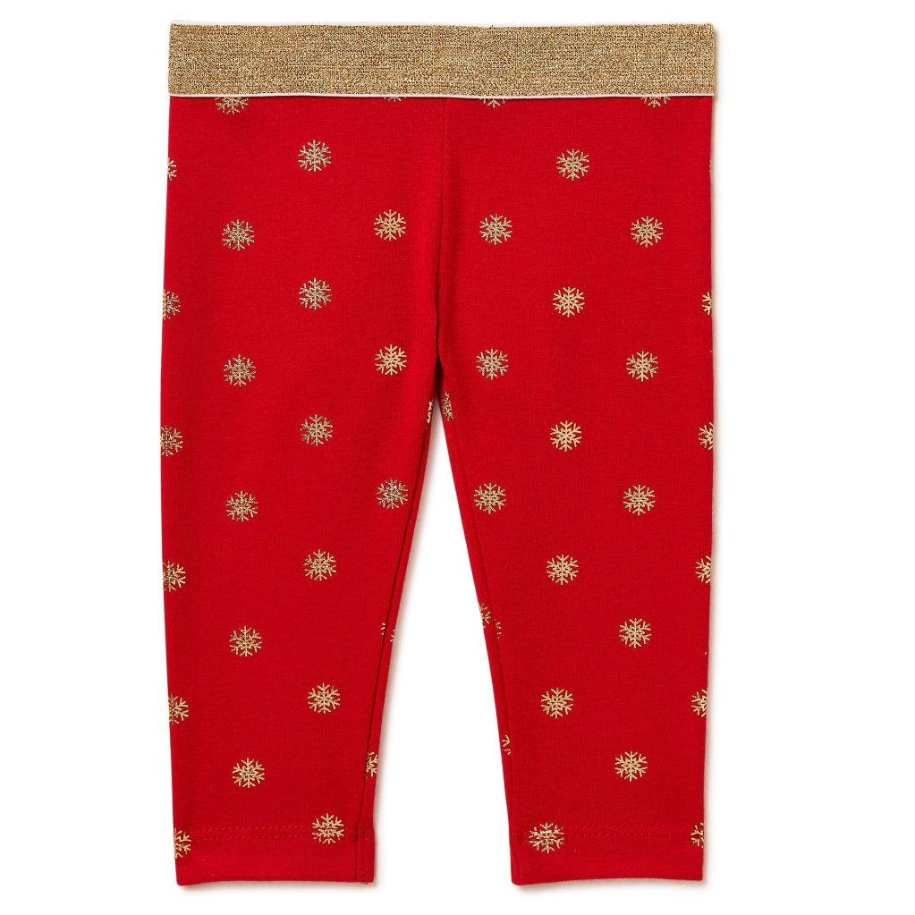 Youth, Baby Girls Printed Christmas Leggings