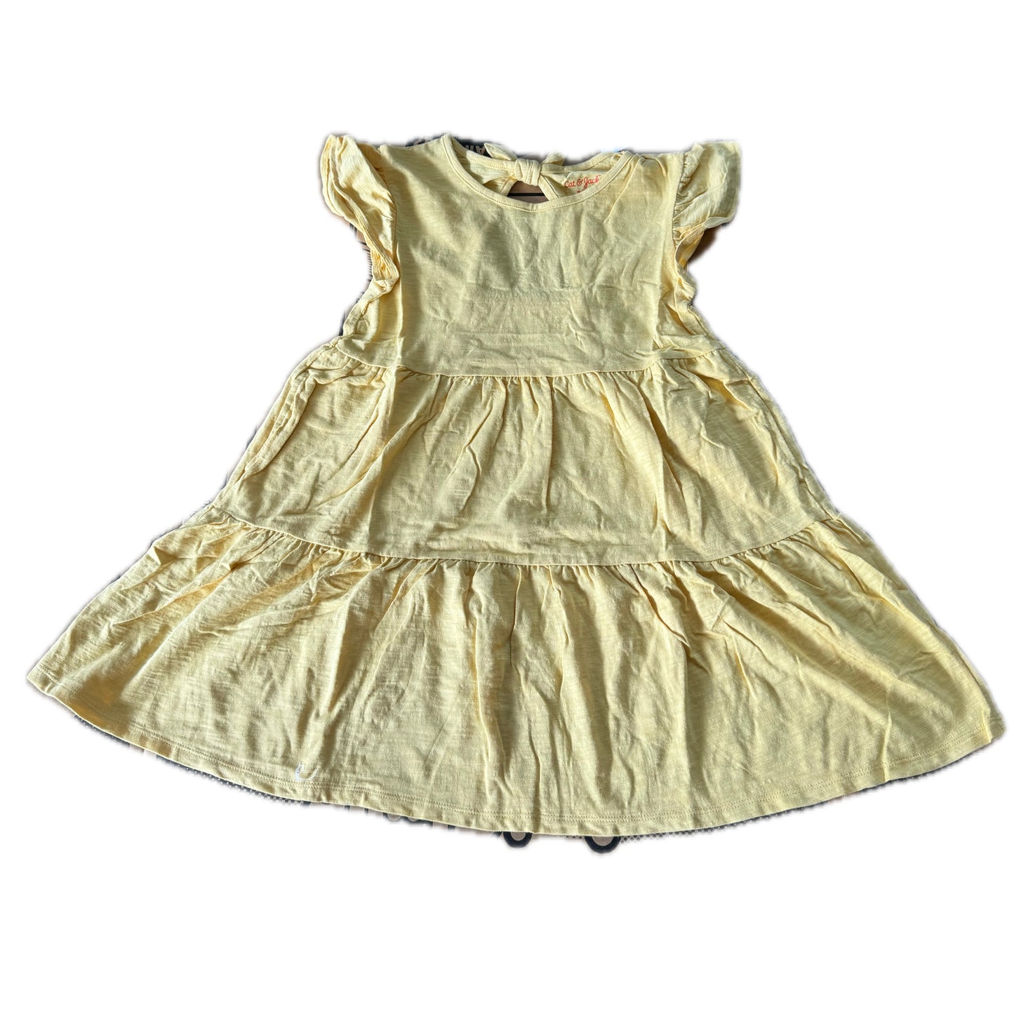 Girls, Cat & Jack Short Sleeved Yellow Dress, Size 7/8