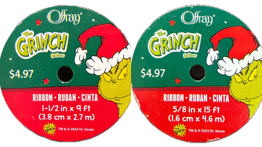 Offray The Grinch Dr. Seuss Ribbon