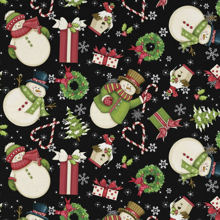 David Textiles 1-Yard Cotton Christmas and Halloween Fabric