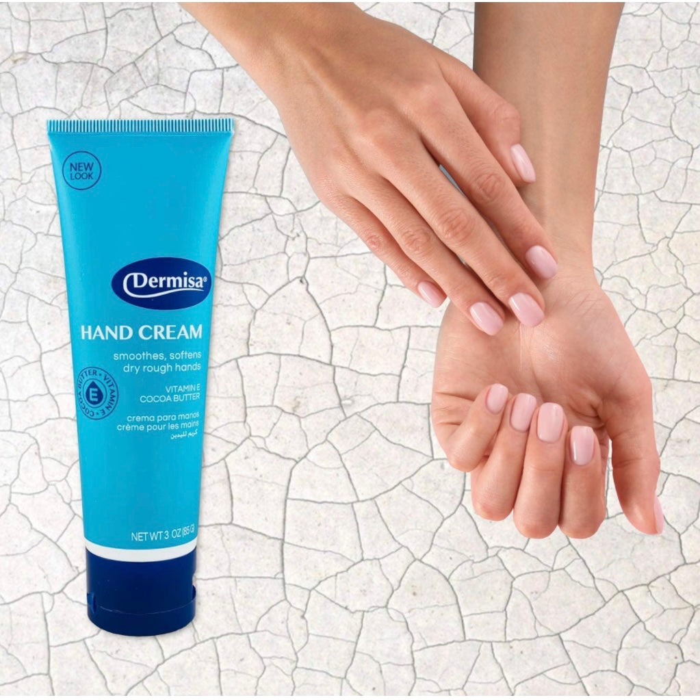 Dermisa Hand Cream | Nourishing Formula For Dry Hands | Contains Cocoa Butter, Collagen & Vitamin-E, 3oz