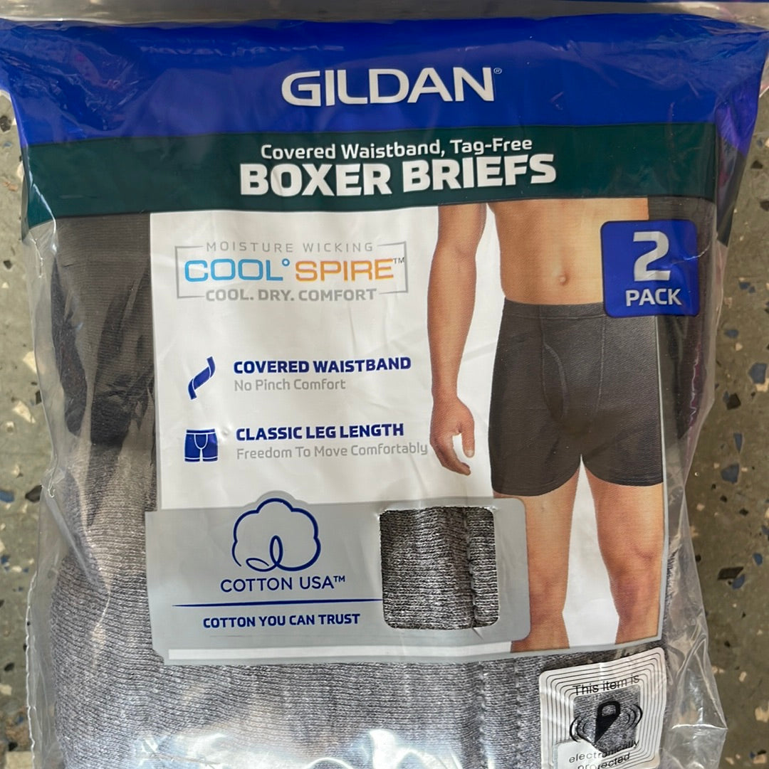 Mens, Gildan Boxer Briefs, 2 Pack