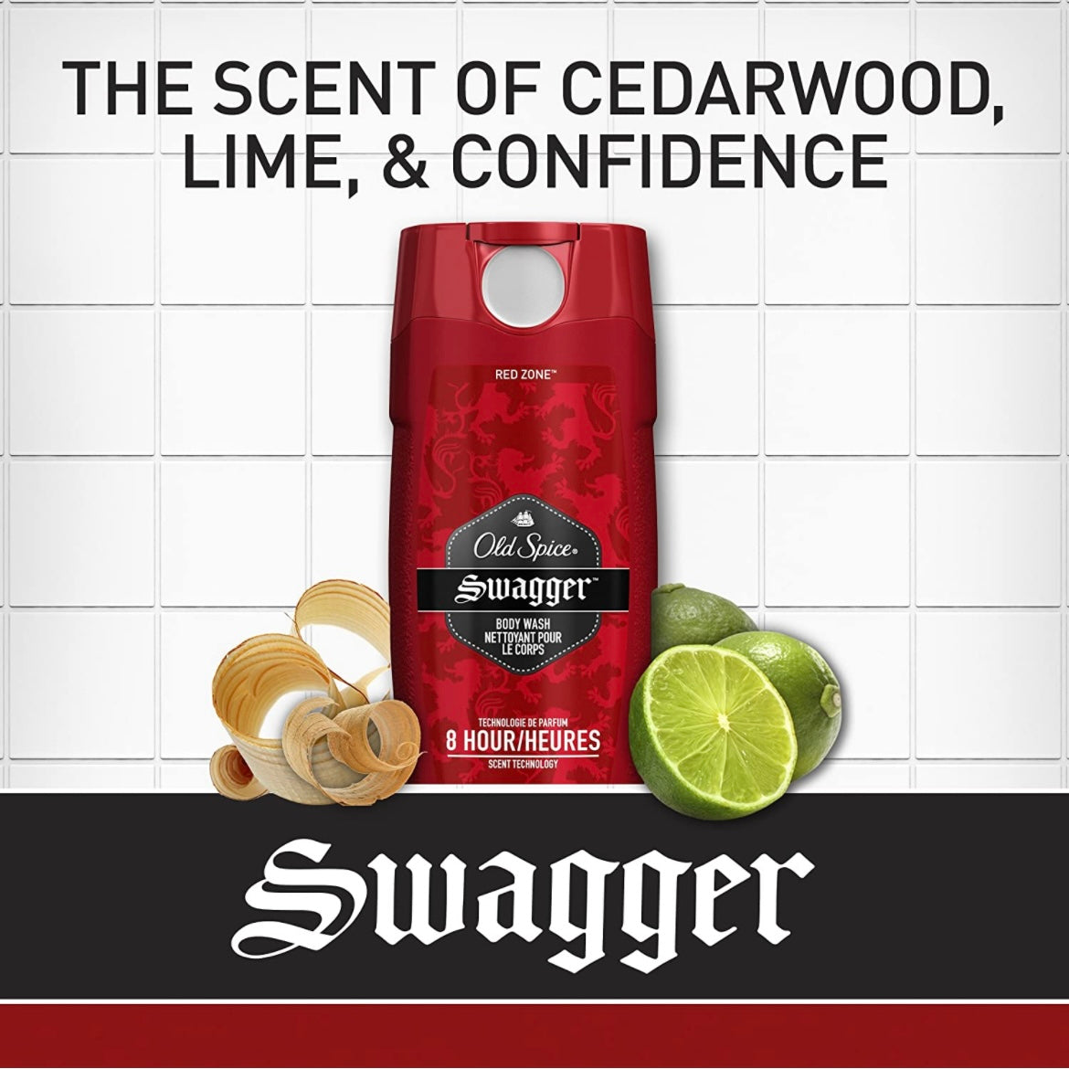 Old Spice Red Zone Swagger Body Wash, Scent of Confidence, 3 fl oz