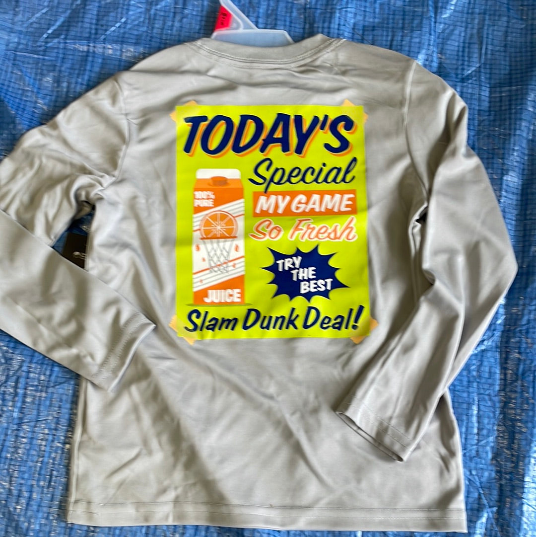 Youth, Boys Athletic Long Sleeve Basketball Tee