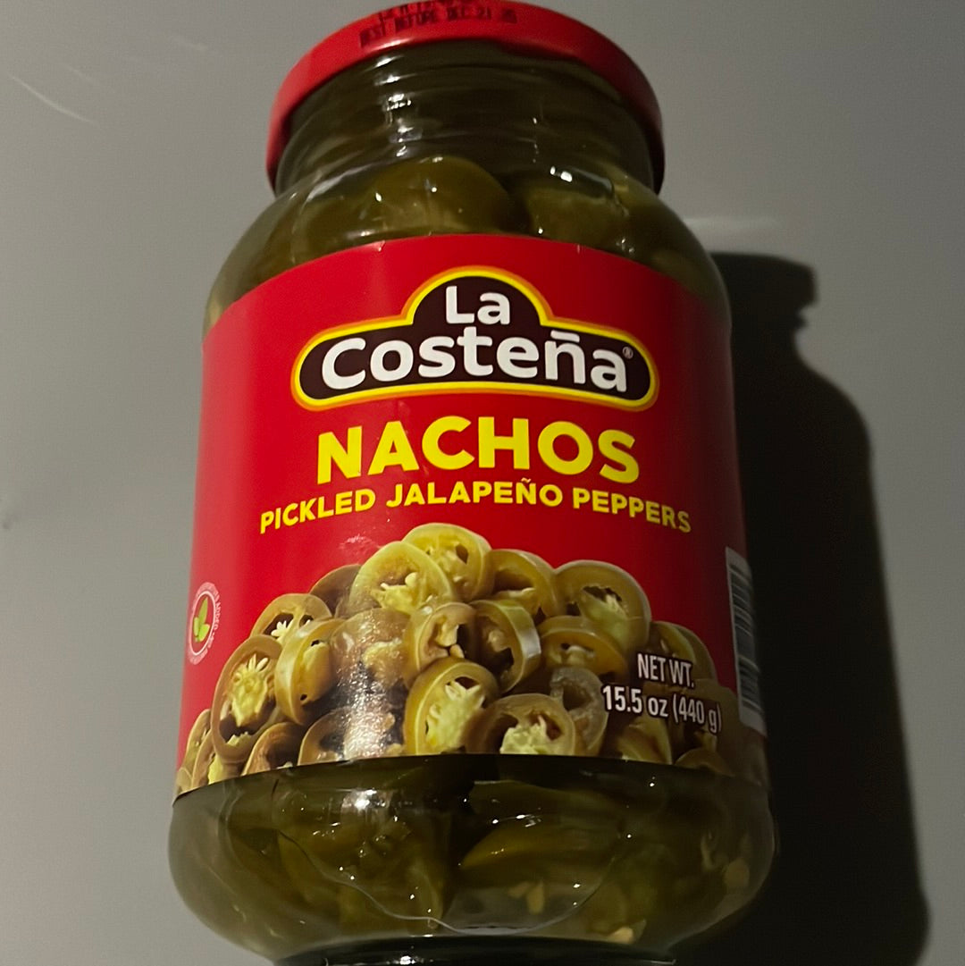 La Costeña Nachos Pickled Jalapeño Peppers, 15.5oz
