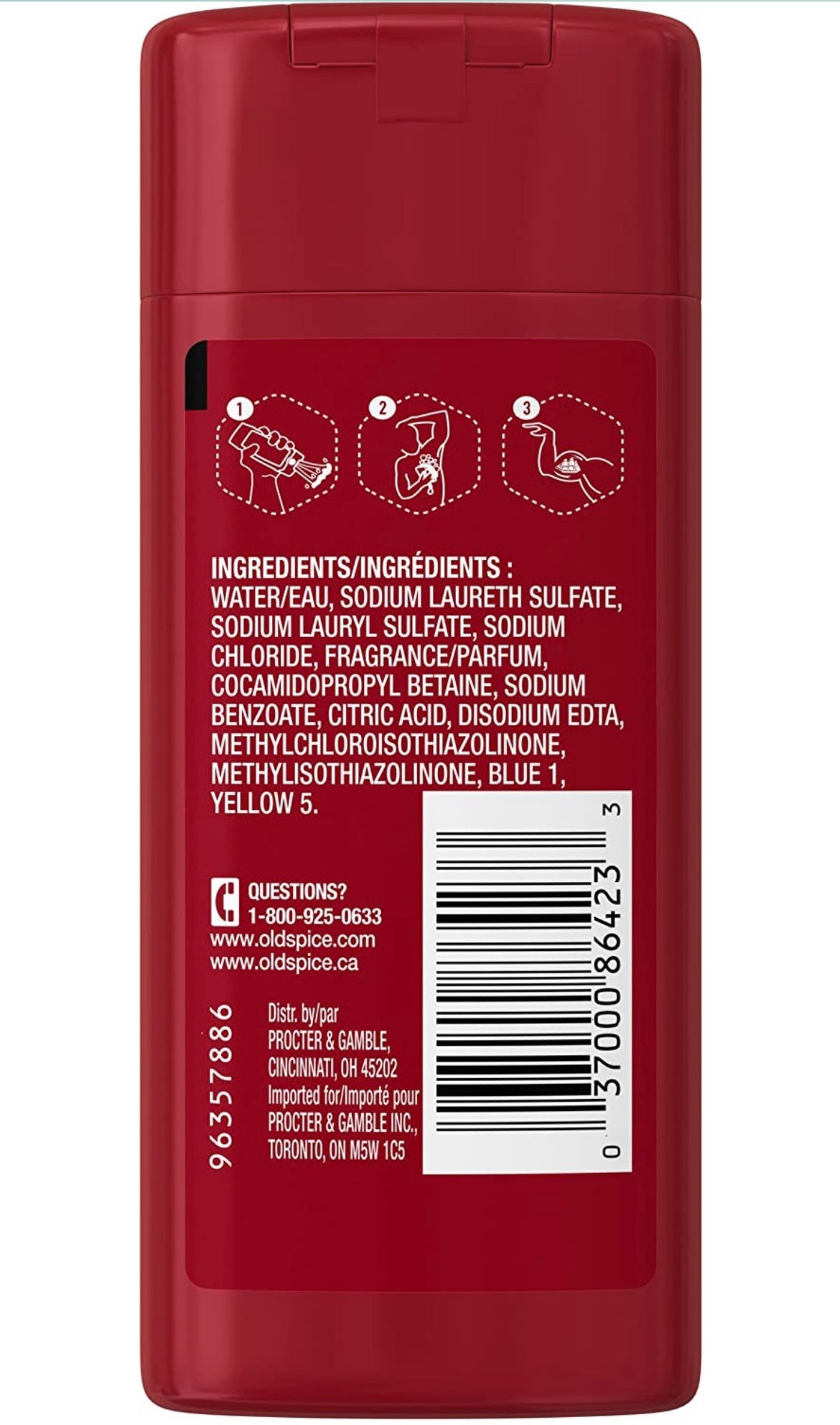 Old Spice Red Zone Swagger Body Wash, Scent of Confidence, 3 fl oz