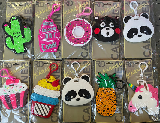 Royal Deluxe RD Accessories Carabiner Silicone Keychain Luggage Tag