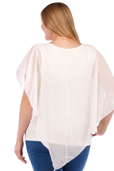 Top, Layered Chiffon Top
