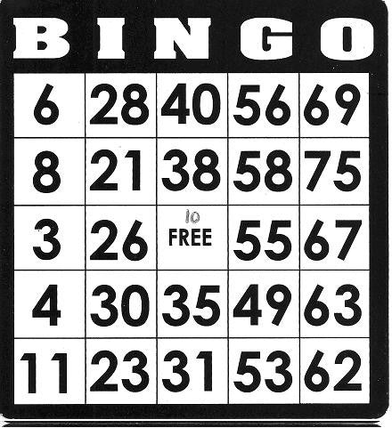 Game, Bingo: 9/19 at 3pm EST