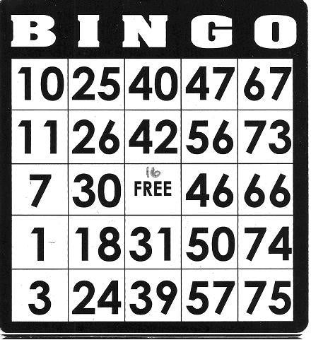 Game, Bingo: 9/19 at 3pm EST