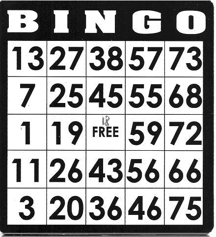 Game, Bingo: 9/19 at 3pm EST