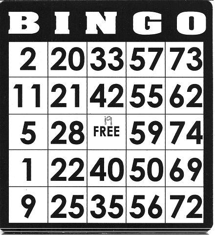Game, Bingo: 9/19 at 3pm EST