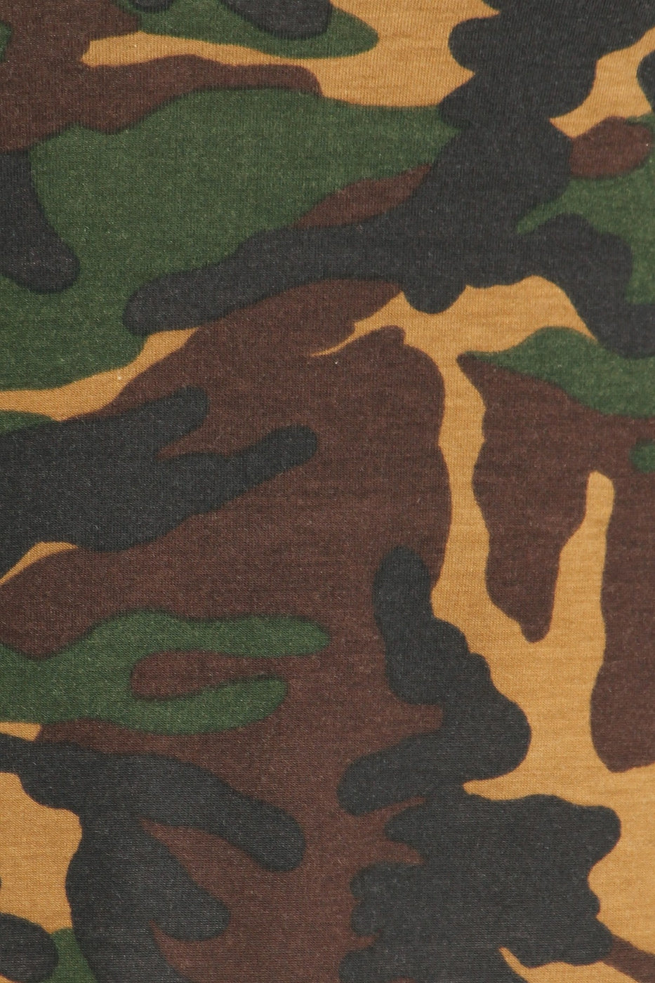 Top, Camo Short Sleeve Hi Lo