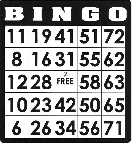 Game, Bingo: 9/19 at 3pm EST