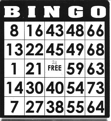 Game, Bingo: 9/19 at 3pm EST