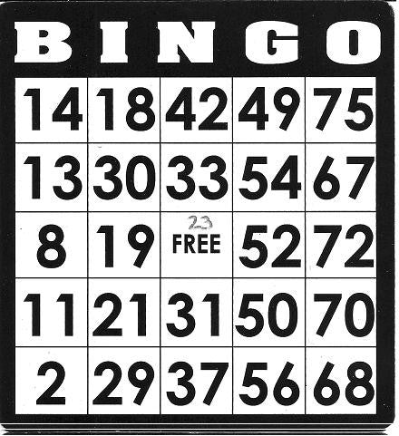 Game, Bingo: 9/19 at 3pm EST