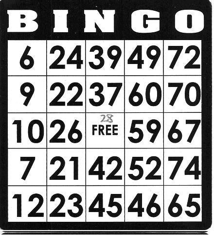 Game, Bingo: 9/19 at 3pm EST