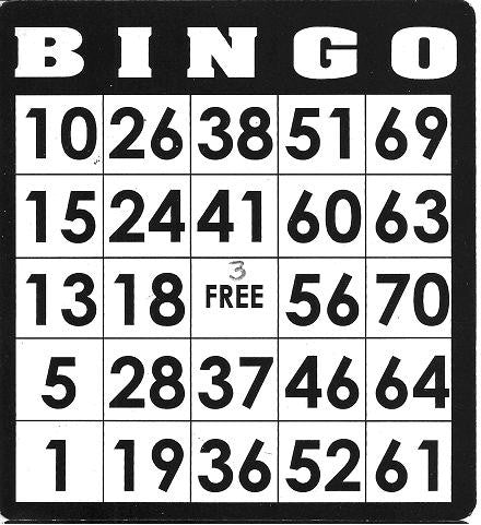 Game, Bingo: 9/19 at 3pm EST
