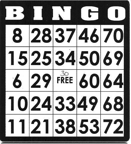 Game, Bingo: 9/19 at 3pm EST