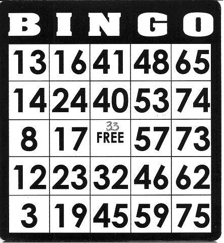 Game, Bingo: 9/19 at 3pm EST