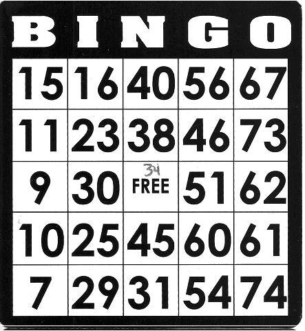 Game, Bingo: 9/19 at 3pm EST
