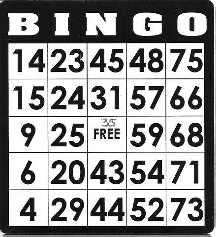 Game, Bingo: 9/19 at 3pm EST
