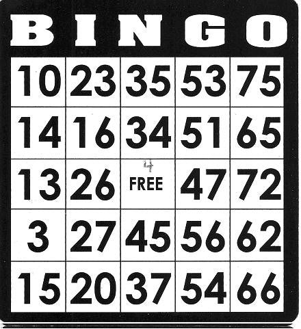 Game, Bingo: 9/19 at 3pm EST