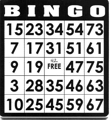 Game, Bingo: 9/19 at 3pm EST