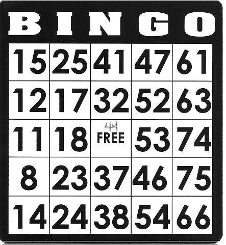 Game, Bingo: 9/19 at 3pm EST