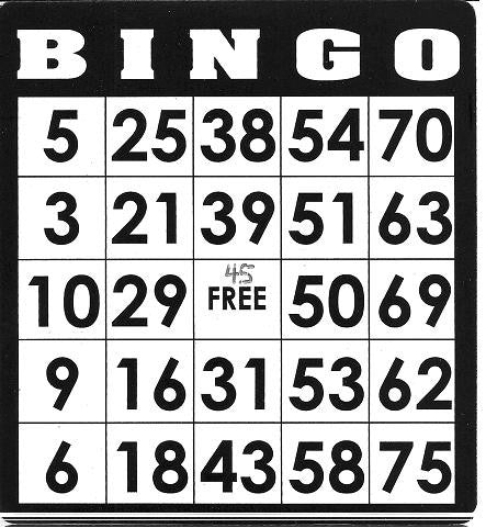 Game, Bingo: 9/19 at 3pm EST