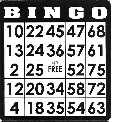 Game, Bingo: 9/19 at 3pm EST