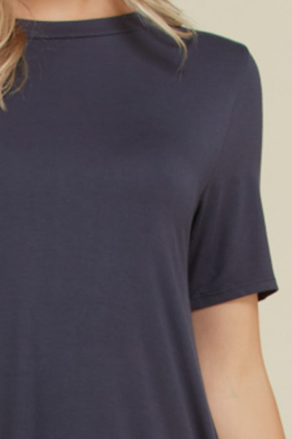 Tops, Short Sleeve Hi Low Top