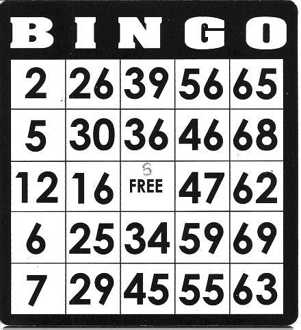 Game, Bingo: 9/19 at 3pm EST