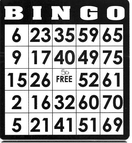 Game, Bingo: 9/19 at 3pm EST