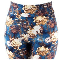 Leggings, Blueberry Floral