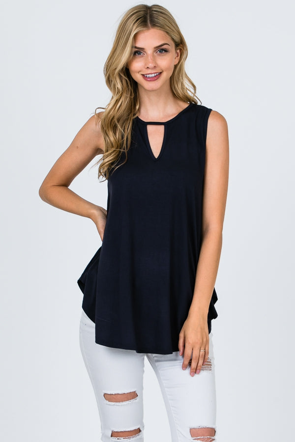 Tops, Sleeveless w/Keyhole Front and Back