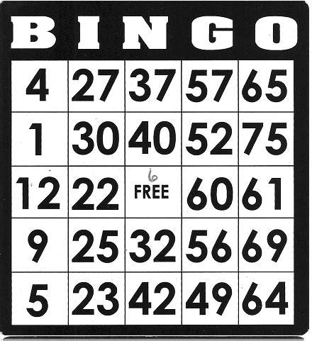 Game, Bingo: 9/19 at 3pm EST