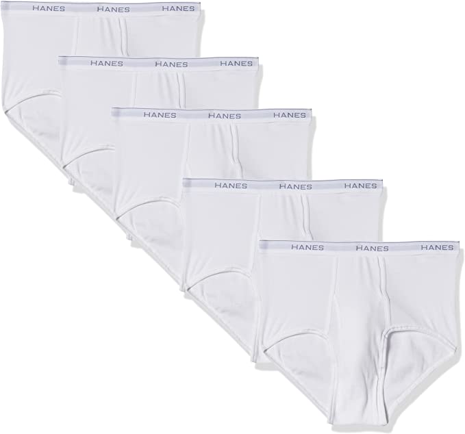 Mens, Hanes Tagless Briefs White