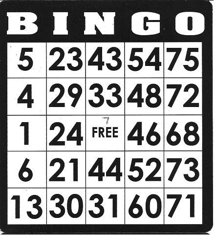 Game, Bingo: 9/19 at 3pm EST