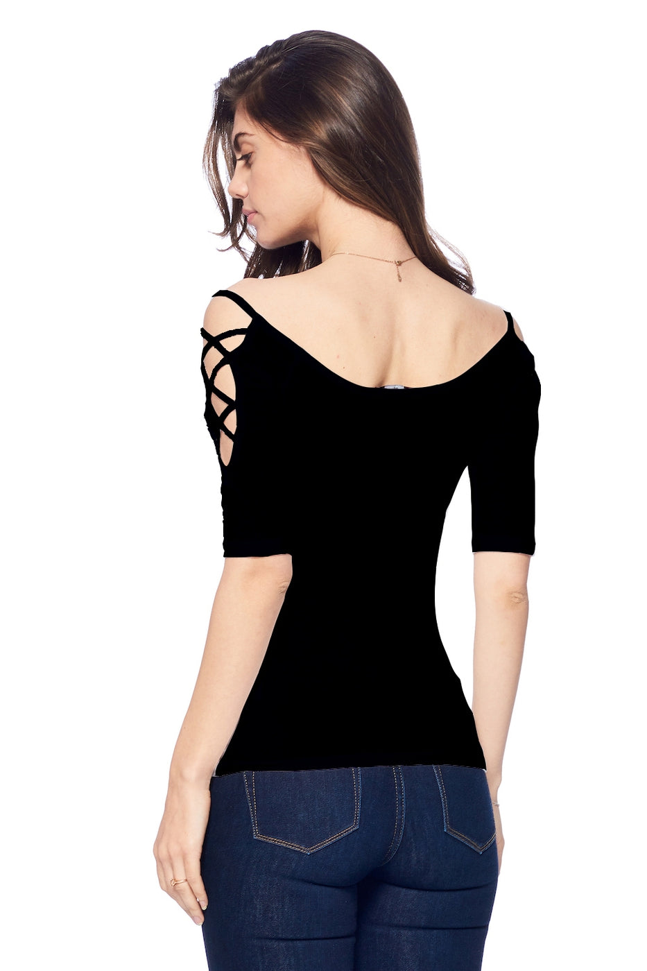 Tops, Cotton Elbow Sleeve