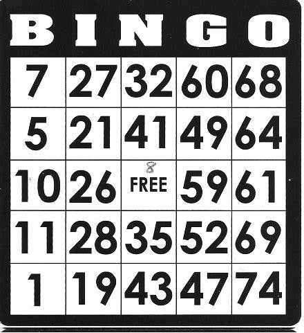 Game, Bingo: 9/19 at 3pm EST