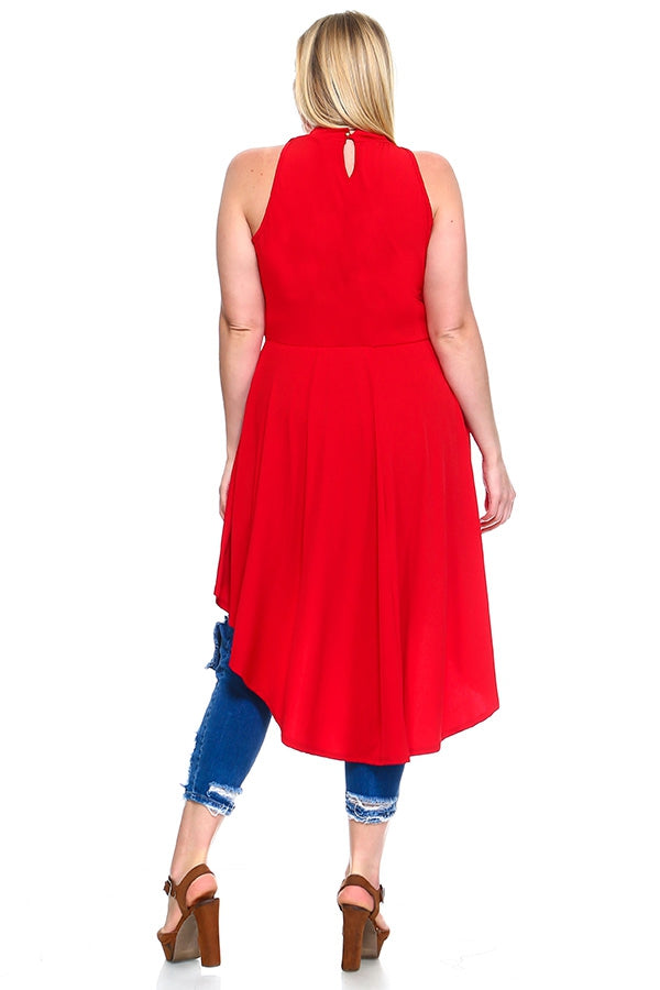 Top, Hi Lo Ruffled Blouse