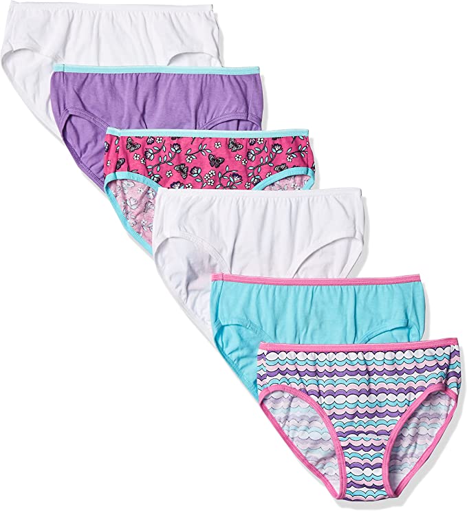 Girl’s Hanes Low Rise Briefs Underwear
