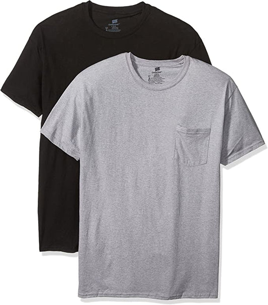Men's Hanes Pocket T-Shirts