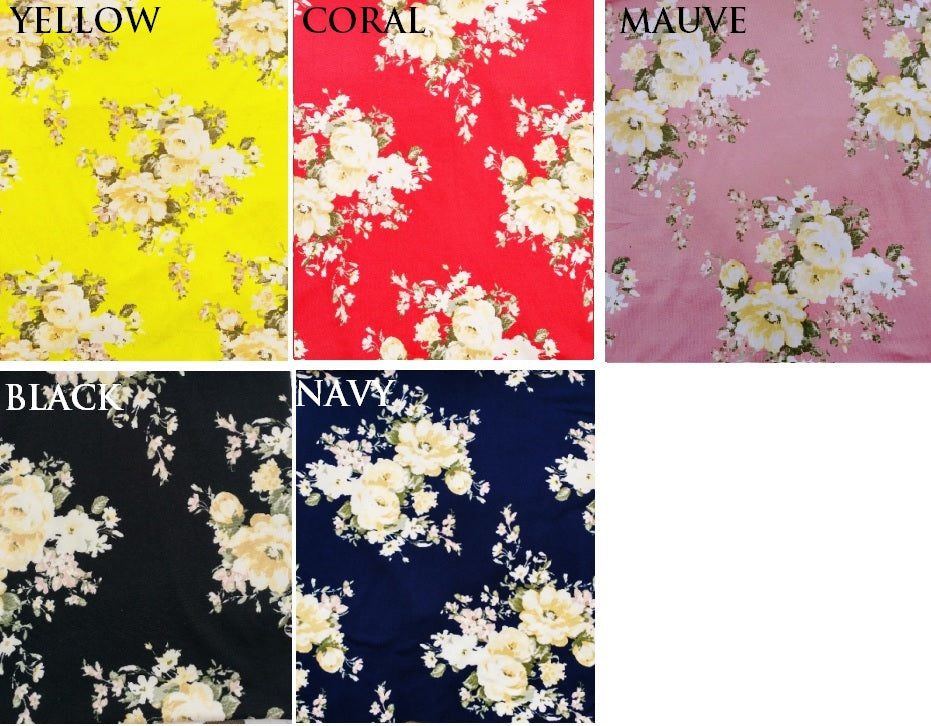 Tops, Raglan 3/4 Floral Sleeve Baseball Tee