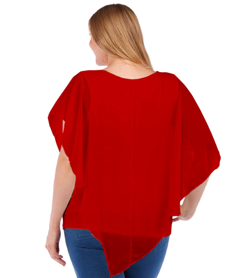 Top, Layered Chiffon Top