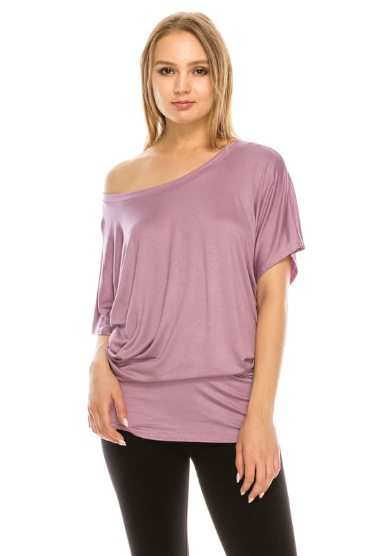 Shirts, Short Sleeve Over the Shoulder Tunic Top