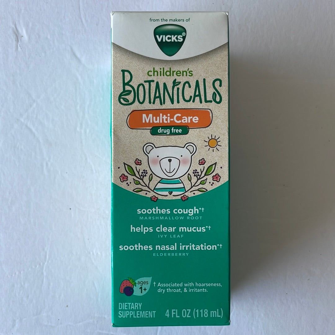 Vicks Children’s Botanicals Multi-Care cough Syrup