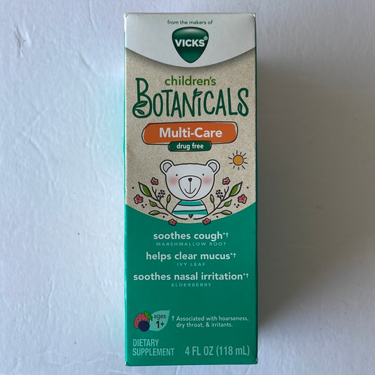 Vicks Children’s Botanicals Multi-Care cough Syrup