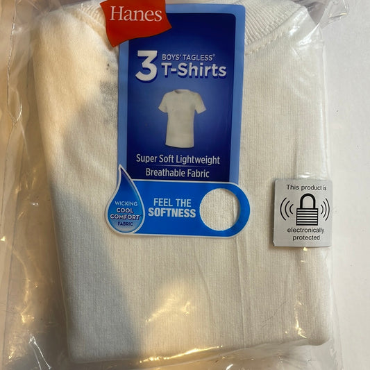 Boy’s Hanes Crew Tagless T-Shirts White